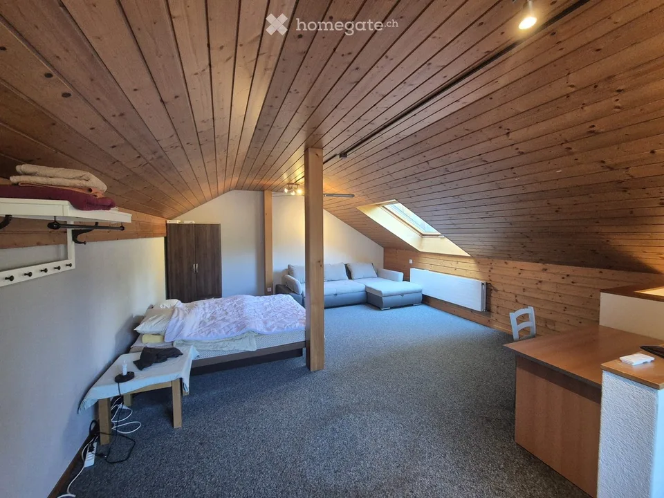 1-room apartment furnished on a farm for rent