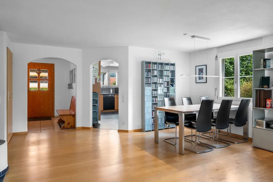 Family-friendly semi-detached house with beautiful garden in Lufingen