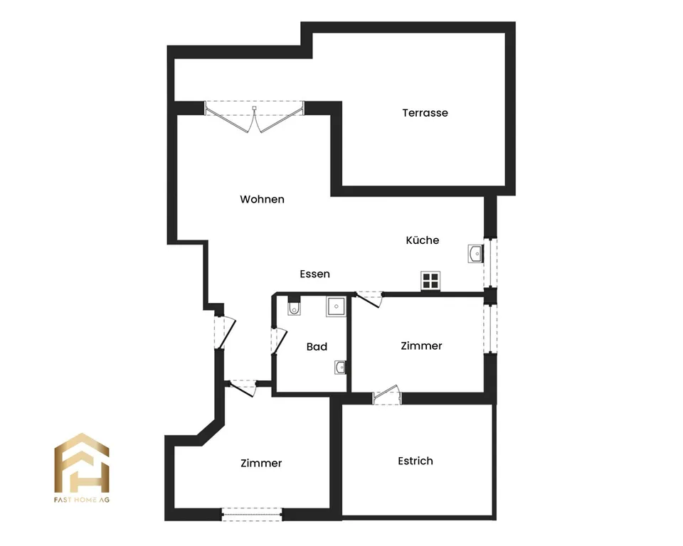 Penthouse-Feeling: 3.5-Zimmer-Neubau mit Traumterrasse