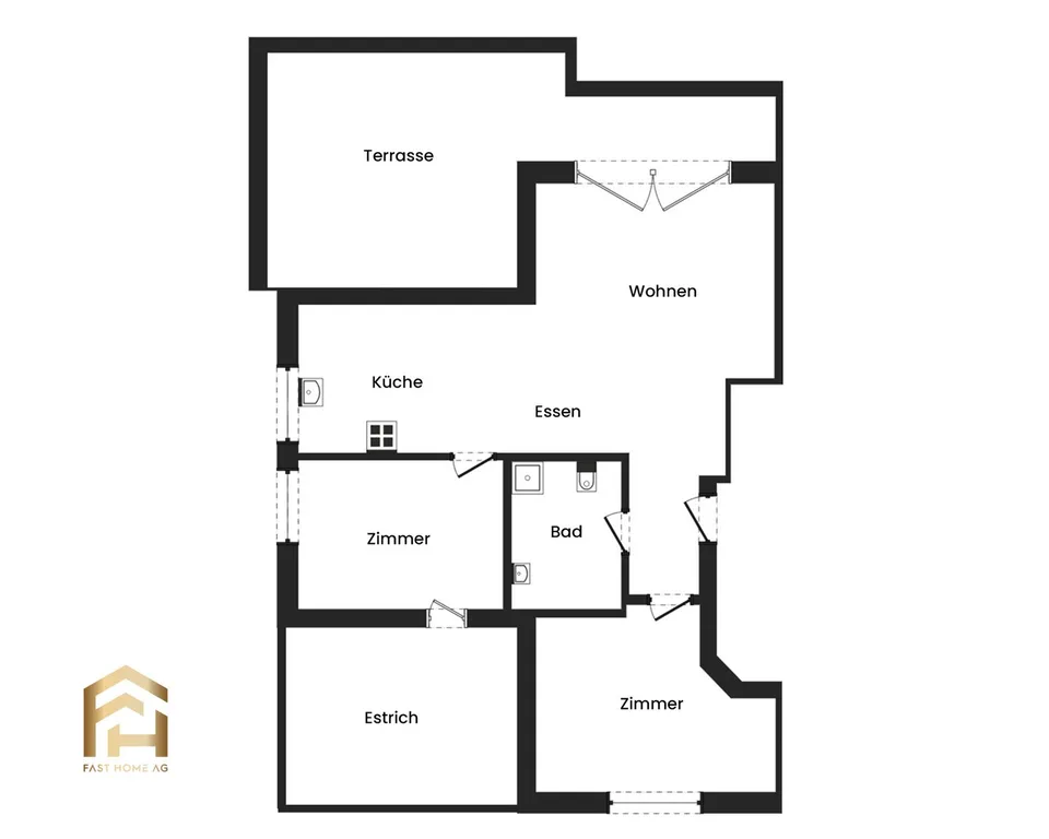 Penthouse-Feeling: 3.5-Zimmer-Neubau mit Traumterrasse