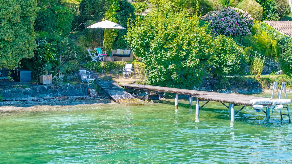 Une signature architecturale face au Léman - Vente en Viager