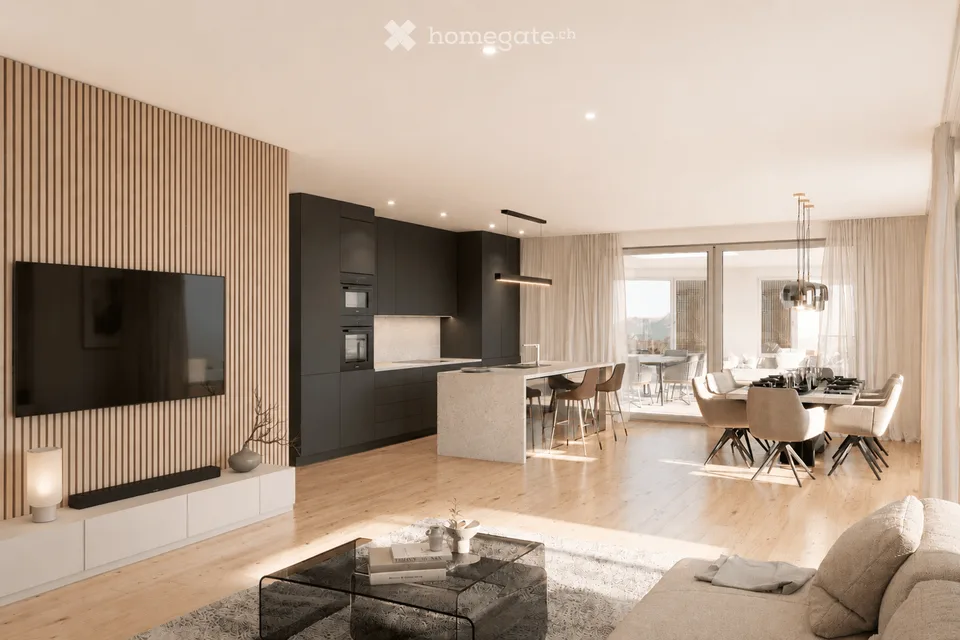 Appartement penthouse de 5,5 pièces avec panorama de Rigi à Pilatus