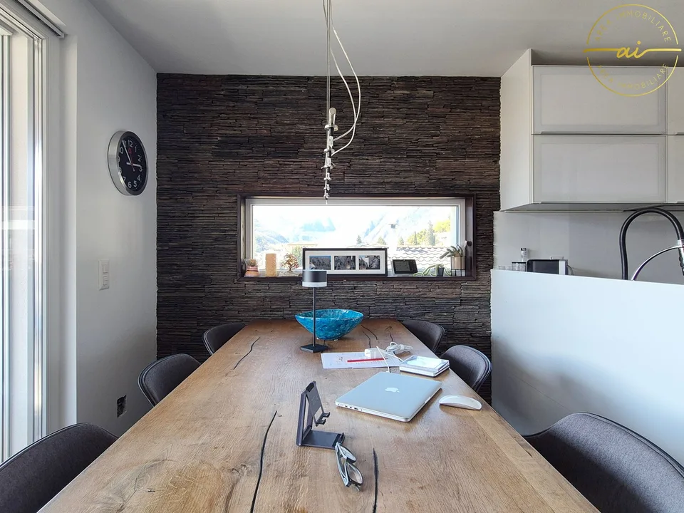 Attic apartment with 3 rooms and large balcony in Solduno