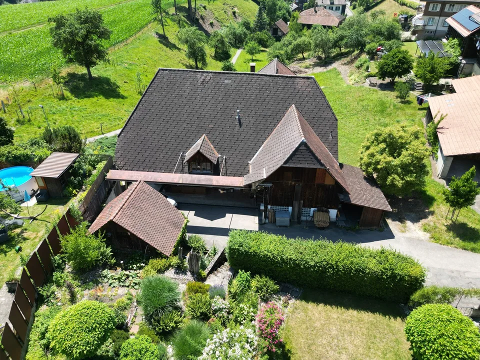 Multi-family house with commercial space in Sumiswald