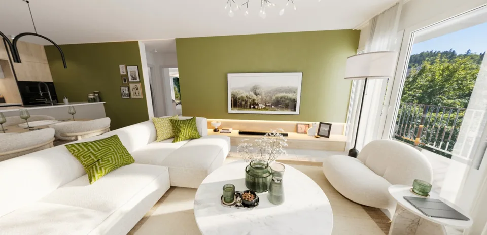 RARE AND EXCEPTIONAL 3.5 ROOMS 98M2 APARTMENT WITH XXL BALCONY AND MOUNTAIN VIEW | CLOSE TO AMENITIES