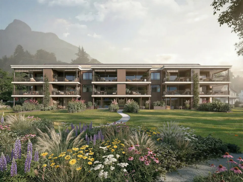 «Schlosspark Sargans» – Vivre avec une vue, du style et de la substance