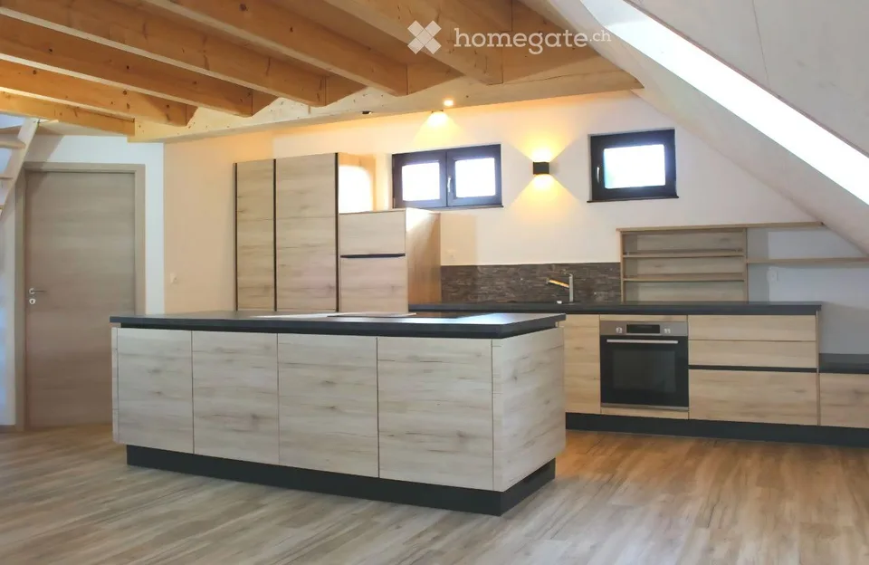Nearly new, modern maisonette in historic farmhouse near Murten