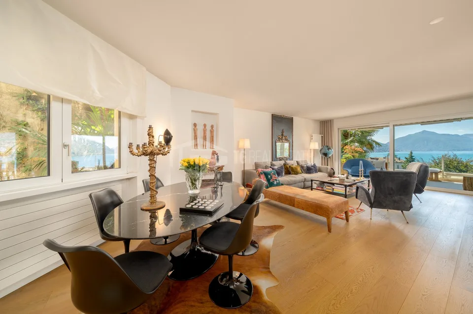 Élégance contemporaine avec vue sur le lac à Castagnola. 3,5 pièces