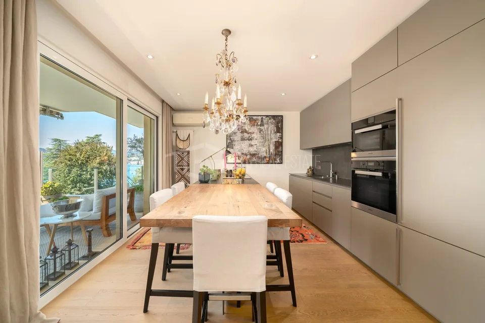 Élégance contemporaine avec vue sur le lac à Castagnola. 3,5 pièces