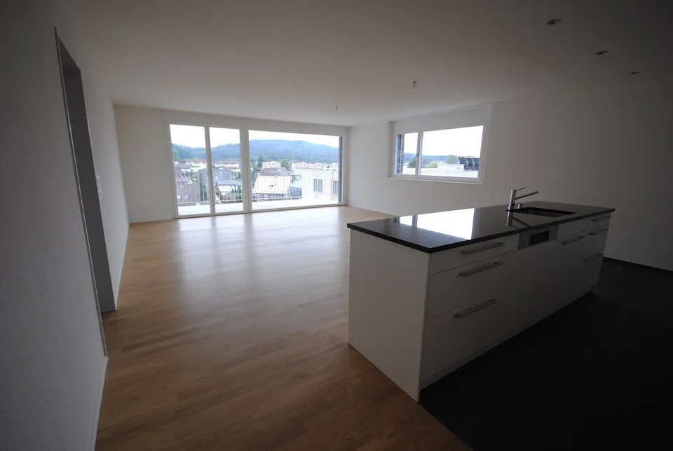Living with a lot of comfort above the roofs of Hunzenschwil
