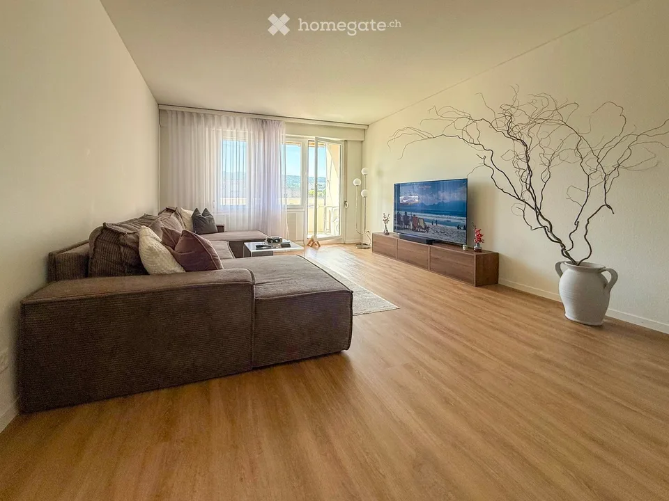 Sonnige 5.5-Zimmerwohnung mit Weitblick + Hobbyraum und Waschen