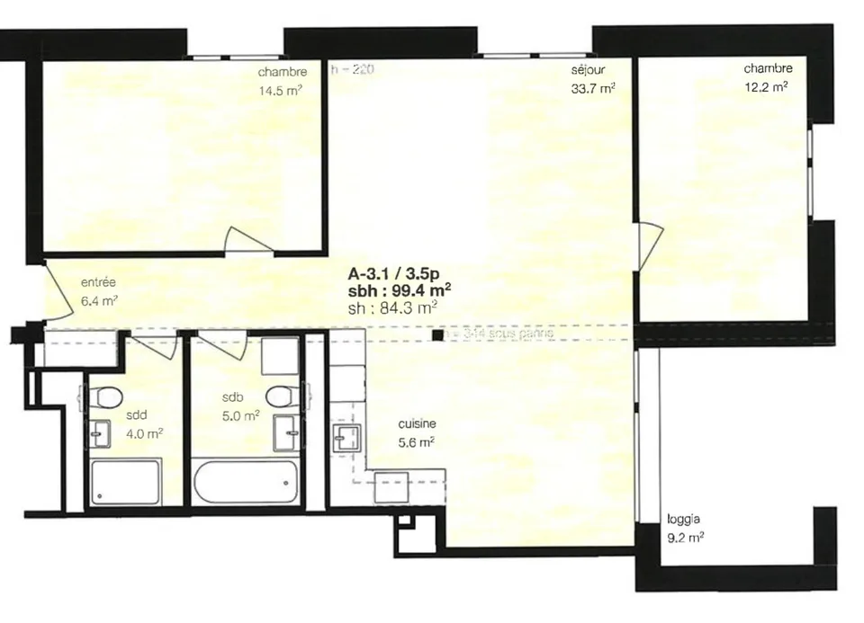 Location à l'année: appartement neuf au coeur du village de Montana