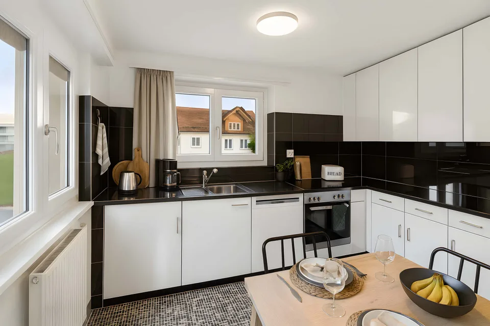 Courtételle - 3-room apartment with natural marble