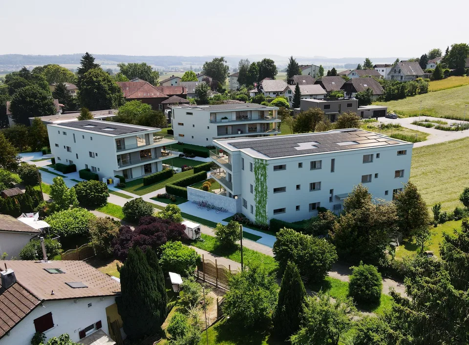 Casa a sei famiglie dell'insediamento residenziale Greenpark – sostenibile, tranquilla e vivibile