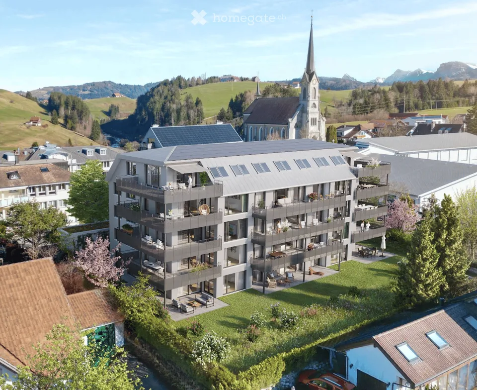 Moderne 3.5-Zimmer-Neubauwohnung mit Bergblick in Bennau