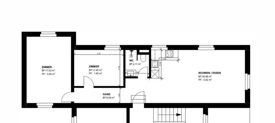 Appartamento moderno di 3,5 locali nel centro di Rorschach!