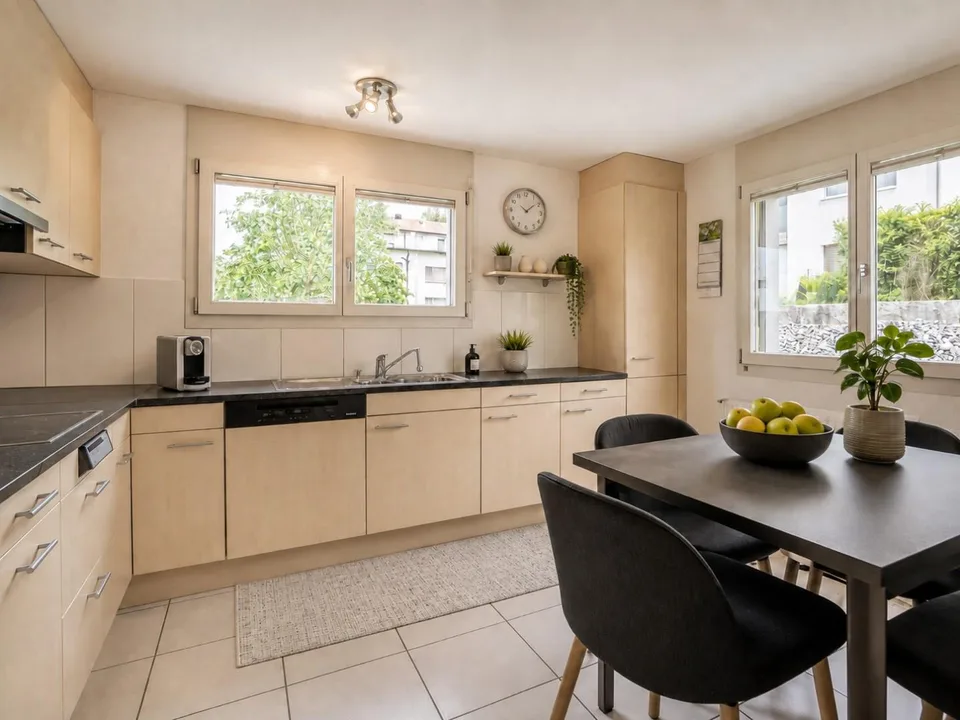Maison familiale moderne de 6,5 pièces avec jardin dans un emplacement de cul-de-sac calme