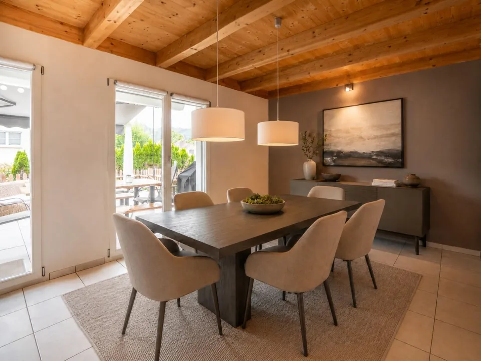 Maison familiale moderne de 6,5 pièces avec jardin dans un emplacement de cul-de-sac calme