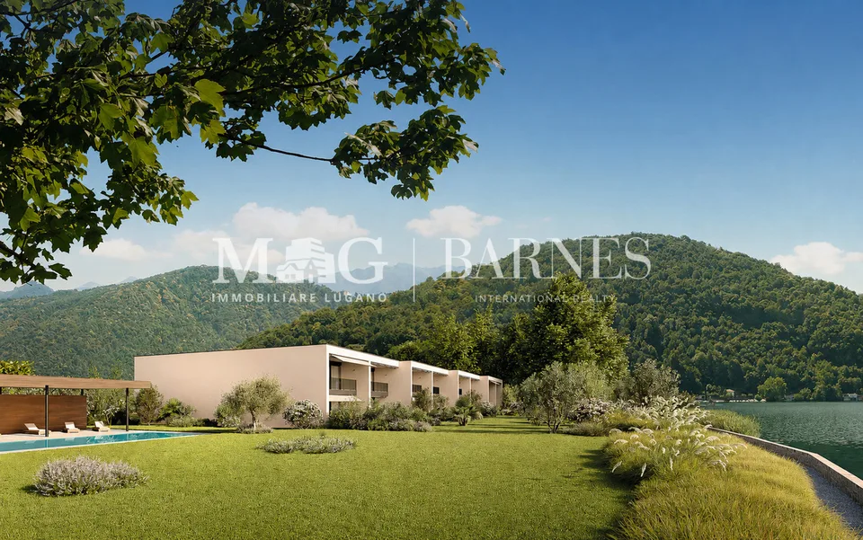 Villa di testa fronte lago a Caslano - residenza secondaria ammessa