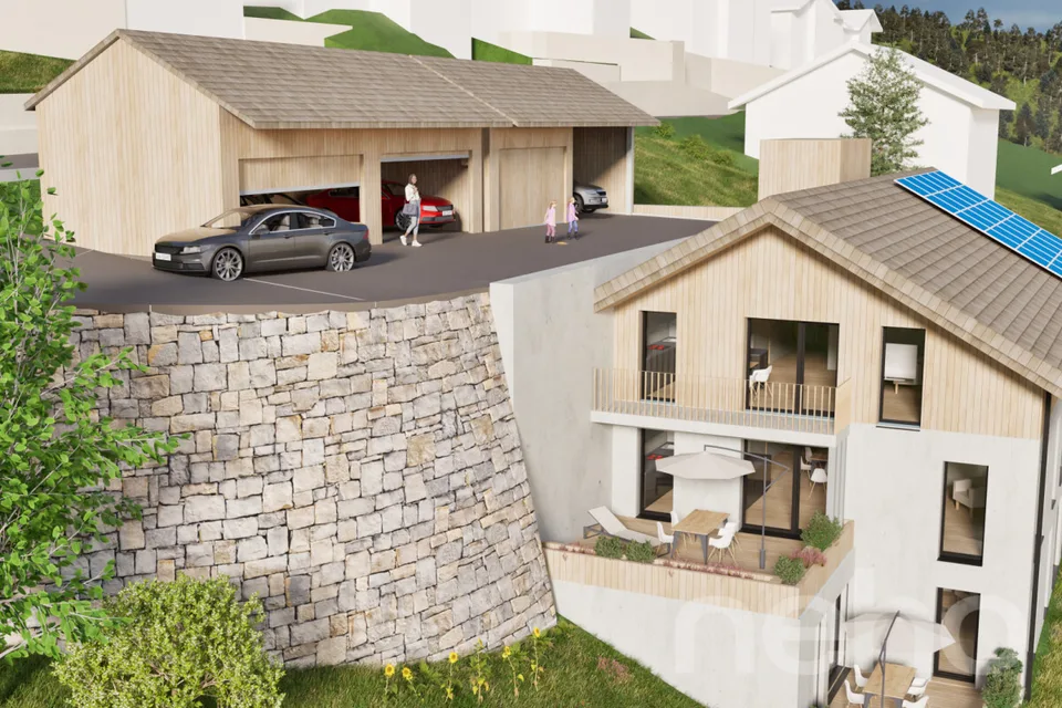 3?520 m² Entwicklungsgrundstück mit Projektstudie in Davos Wiesen