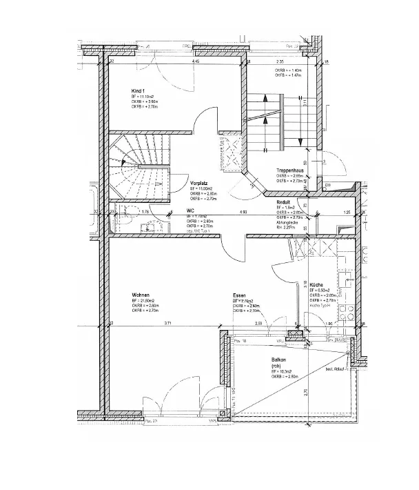 5.5 Zimmer-Maisonette-Wohnung mit 2 Balkonen