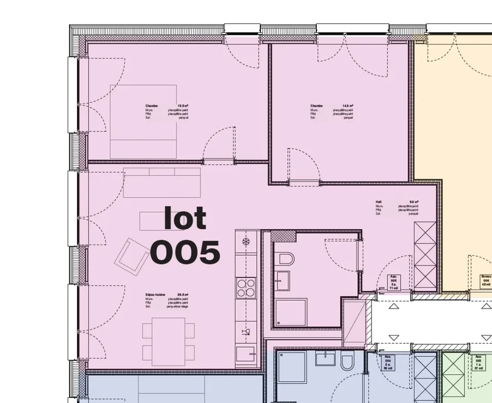 3 Zimmer renoviert zur Miete im Zentrum von Lausanne