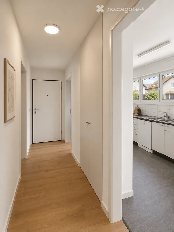 Appartement de 4 pièces rénové au rez-de-chaussée à Hausen AG