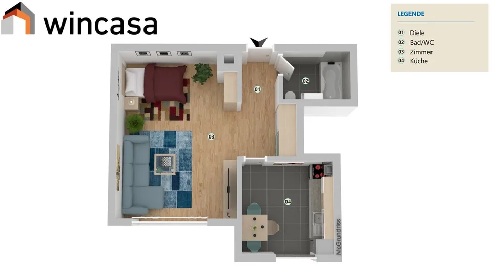 Charmant appartement 1 pièce à la Chaux-de-Fonds - Caution gratuite ! – photo 7 sur 7