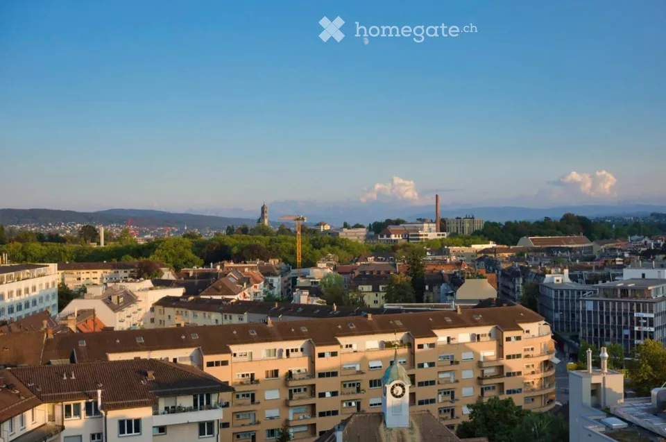 Furnished studio with panoramic view, 7th floor — sublet 30 Aug 2026 – 30 Jan 2027, Zurich Wiedikon