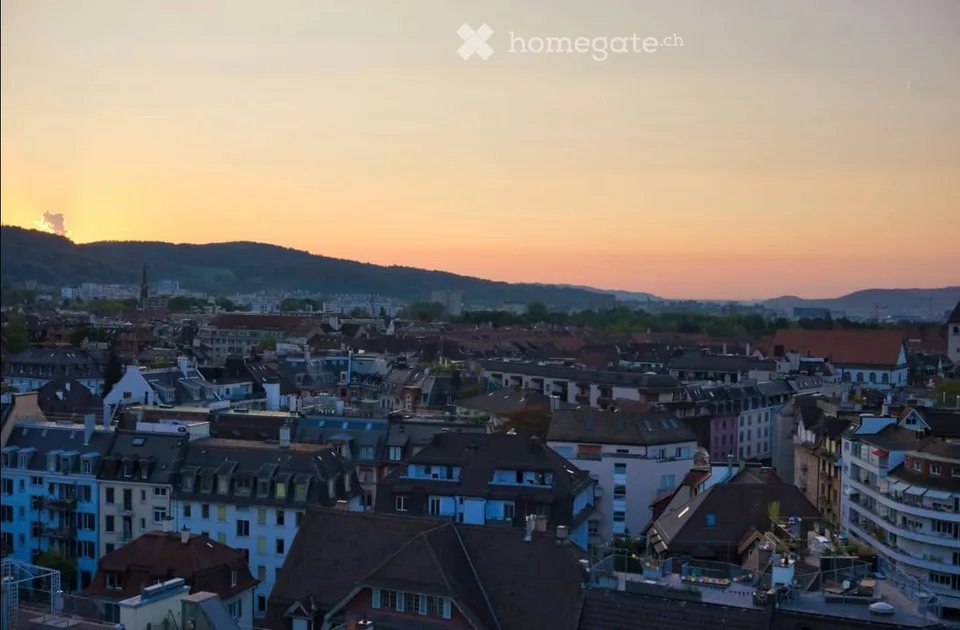 Furnished studio with panoramic view, 7th floor — sublet 30 Aug 2026 – 30 Jan 2027, Zurich Wiedikon