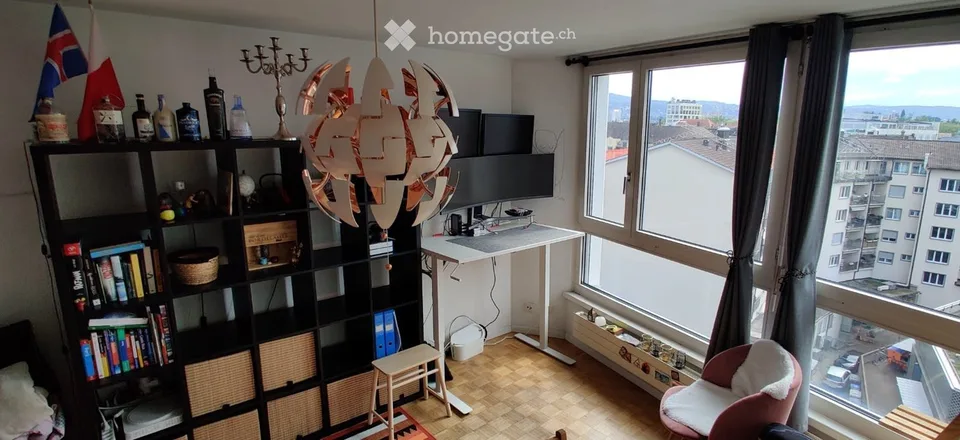 Furnished studio with panoramic view, 7th floor — sublet 30 Aug 2026 – 30 Jan 2027, Zurich Wiedikon