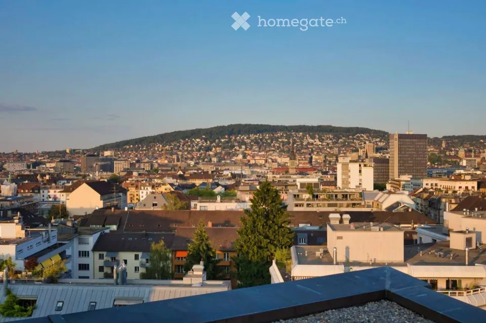 Furnished studio with panoramic view, 7th floor — sublet 30 Aug 2026 – 30 Jan 2027, Zurich Wiedikon