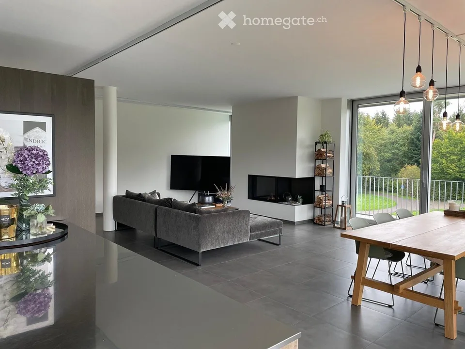 Appartamento attico esclusivo di 3,5 locali a Riverside, nel mezzo di una zona verde con una vista sognata