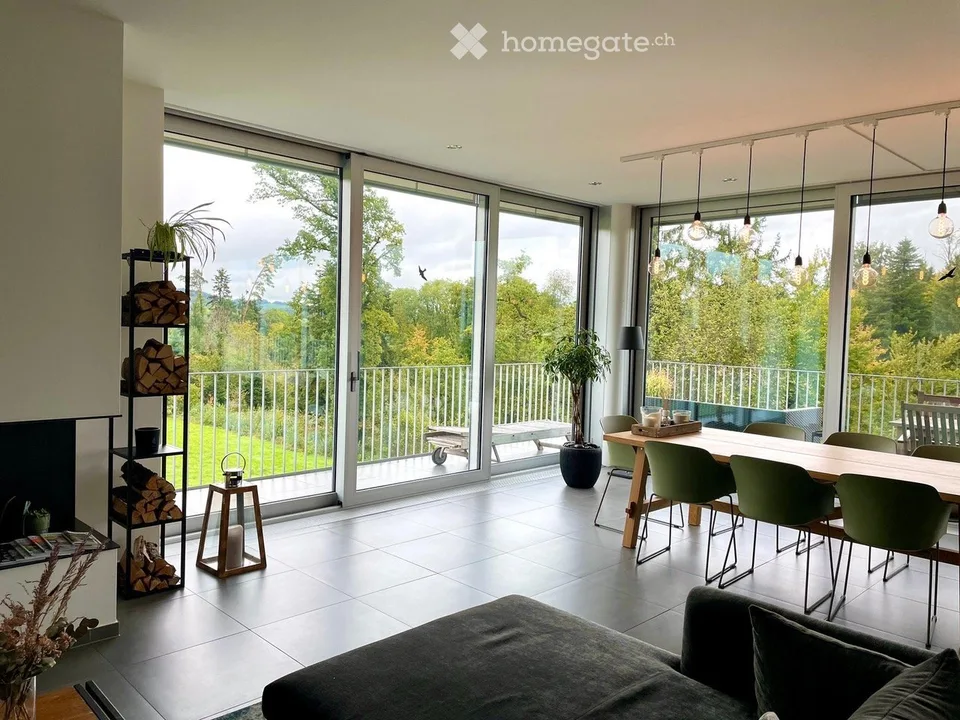 Appartamento attico esclusivo di 3,5 locali a Riverside, nel mezzo di una zona verde con una vista sognata