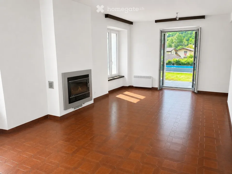 Location à Bodio 4,5 pièces avec jardin et piscine