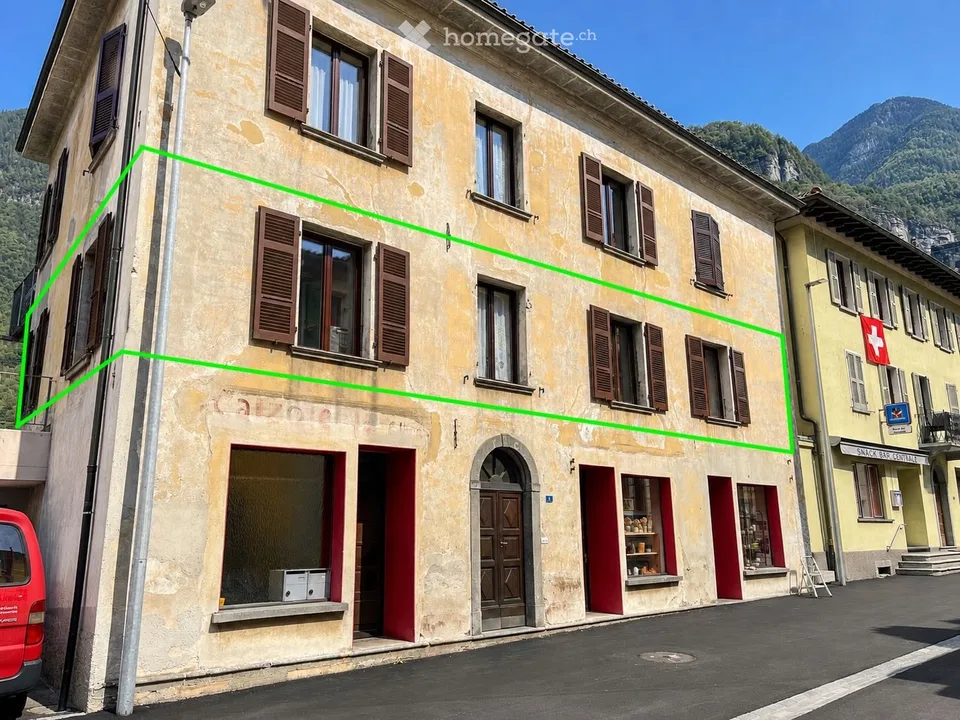 Location à Bodio 4,5 pièces avec jardin et piscine