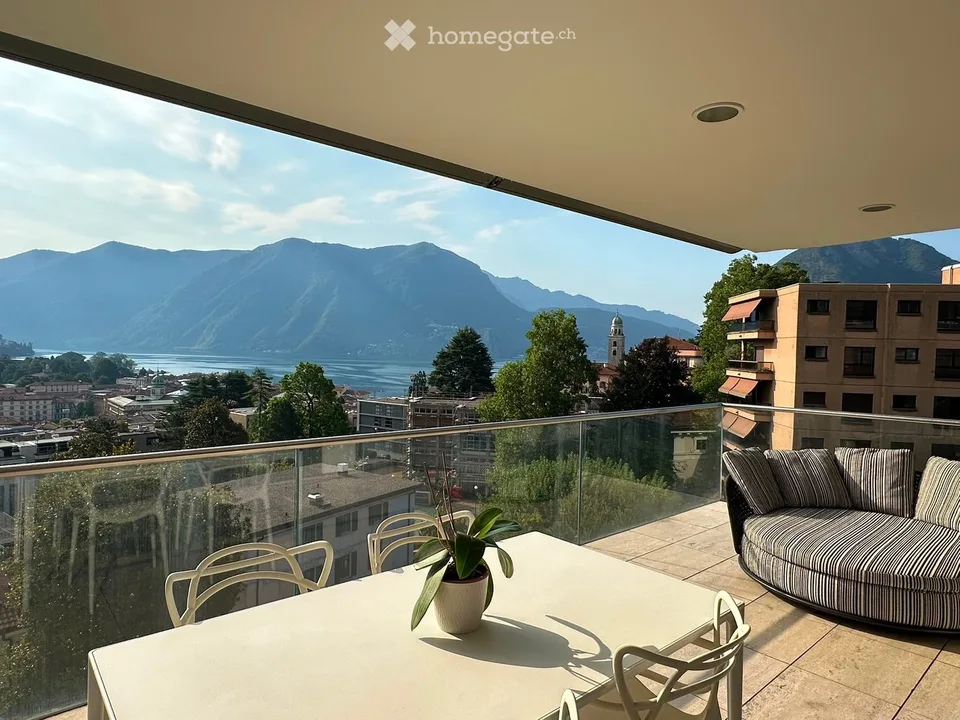 Sous-locataire pour appartement au centre de Lugano avec vue sur le lac