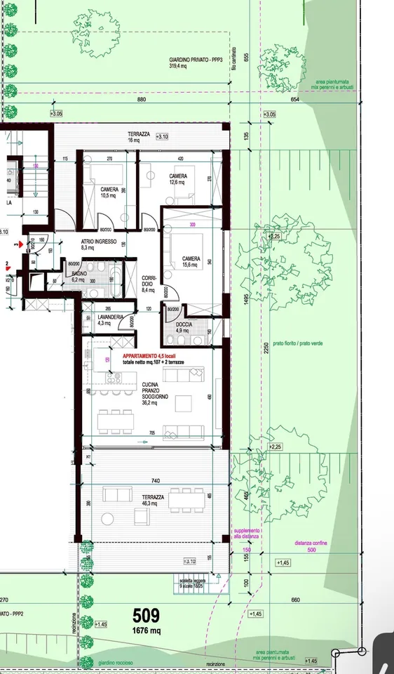 3763 ULTIMO - APPARTEMENT AVEC JARDIN 4.5 PIÈCES DANS UN QUARTIER CALME