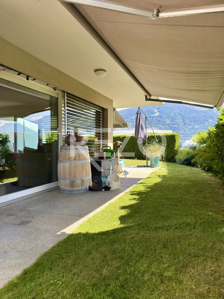 Superb 3.5-room apartment with large terrace, garden and panoramic view. SAVIÈSE, VS