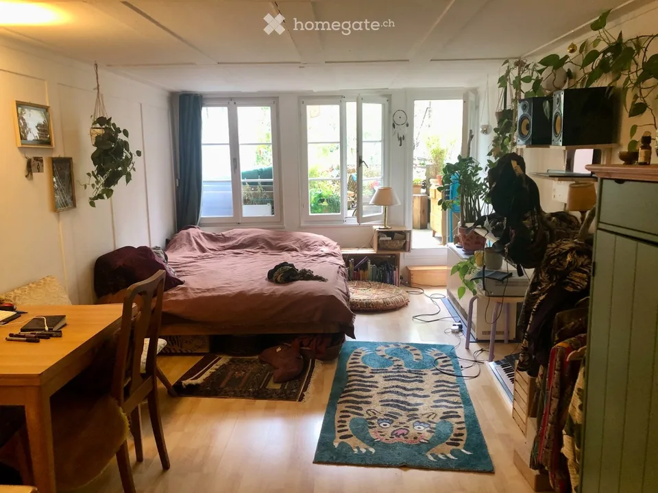 Möbl. 1-Zi- Wohnung mit priv. Terrasse ab 15. Okt./01 Nov.