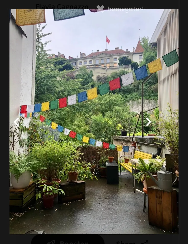 Möbl. 1-Zi- Wohnung mit priv. Terrasse ab 15. Okt./01 Nov.