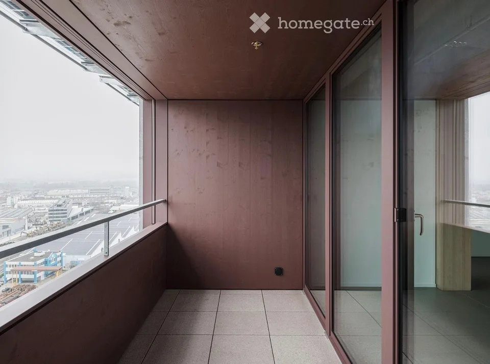 Moderne 3.5-Zimmer-Wohnung im 12. Stock mit Panoramablick in Regensdorf