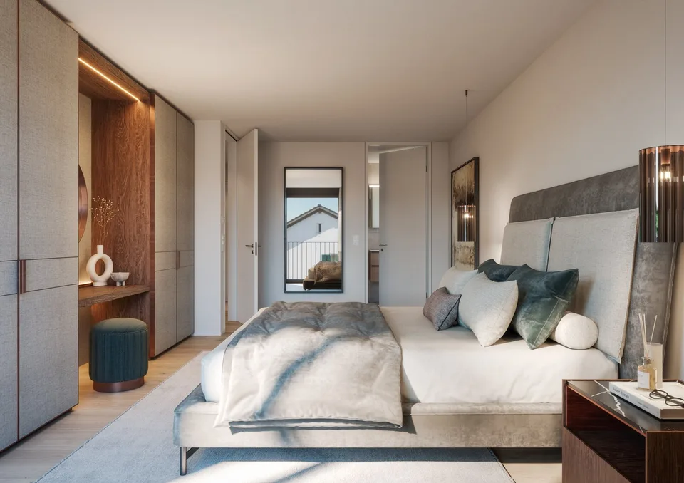 Appartamento nuovo di 4,5 locali, 1° piano, 128m2 di superficie abitabile, posizione centrale, con una meravigliosa vista sul lago