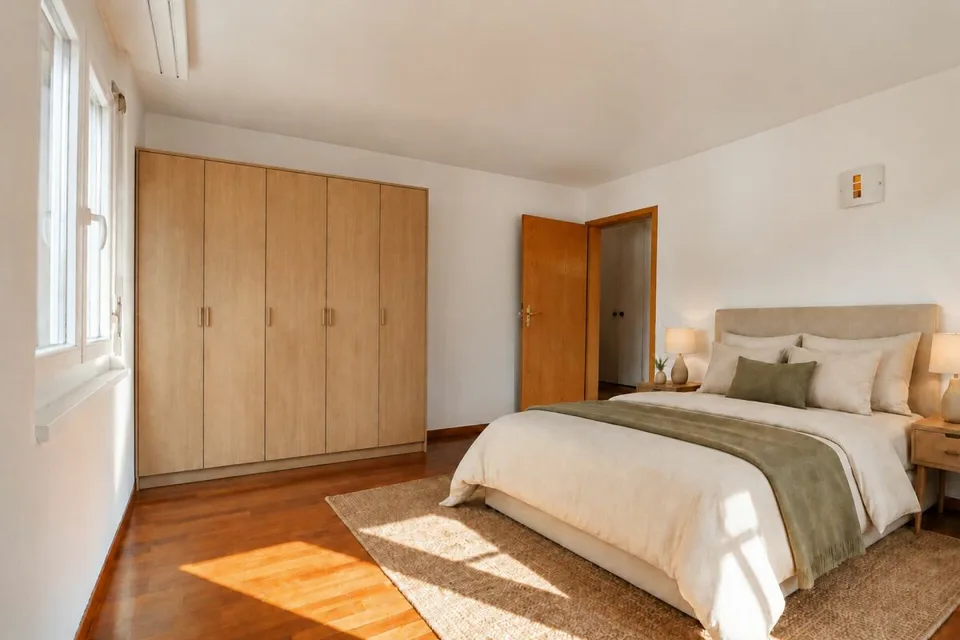 Living on two levels - 4½-room maisonette with fireplace, sauna, and sunny balcony