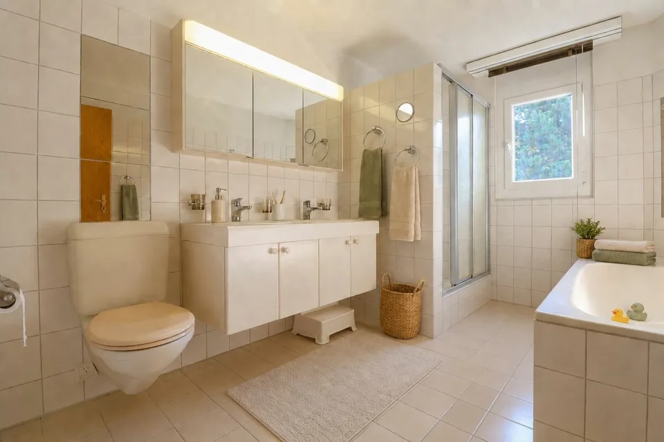 Living on two levels - 4½-room maisonette with fireplace, sauna, and sunny balcony