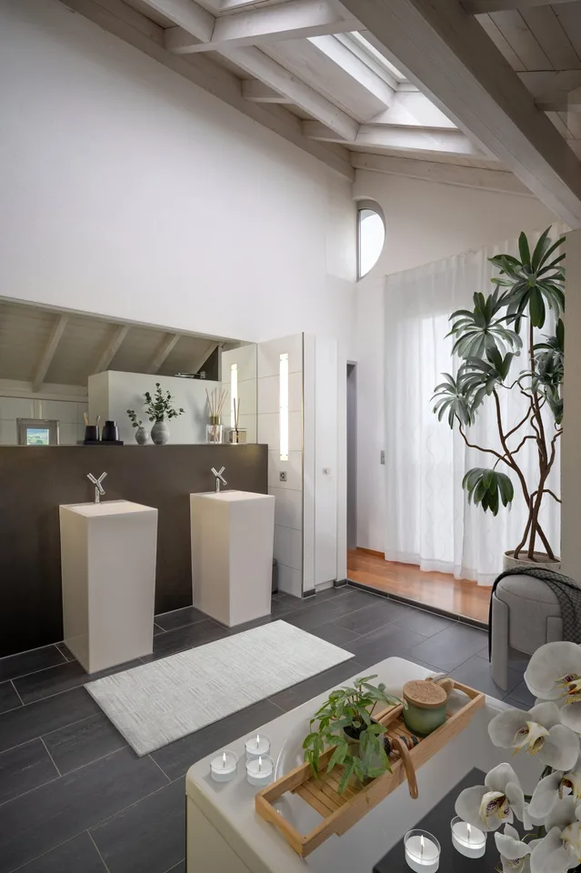 Villa dell'architetto con panorama e piscina infinity – dove l'architettura, la vista panoramica e il lusso si fondono