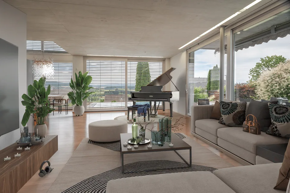 Villa dell'architetto con panorama e piscina infinity – dove l'architettura, la vista panoramica e il lusso si fondono