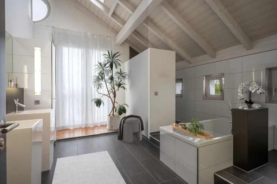 Villa dell'architetto con panorama e piscina infinity – dove l'architettura, la vista panoramica e il lusso si fondono