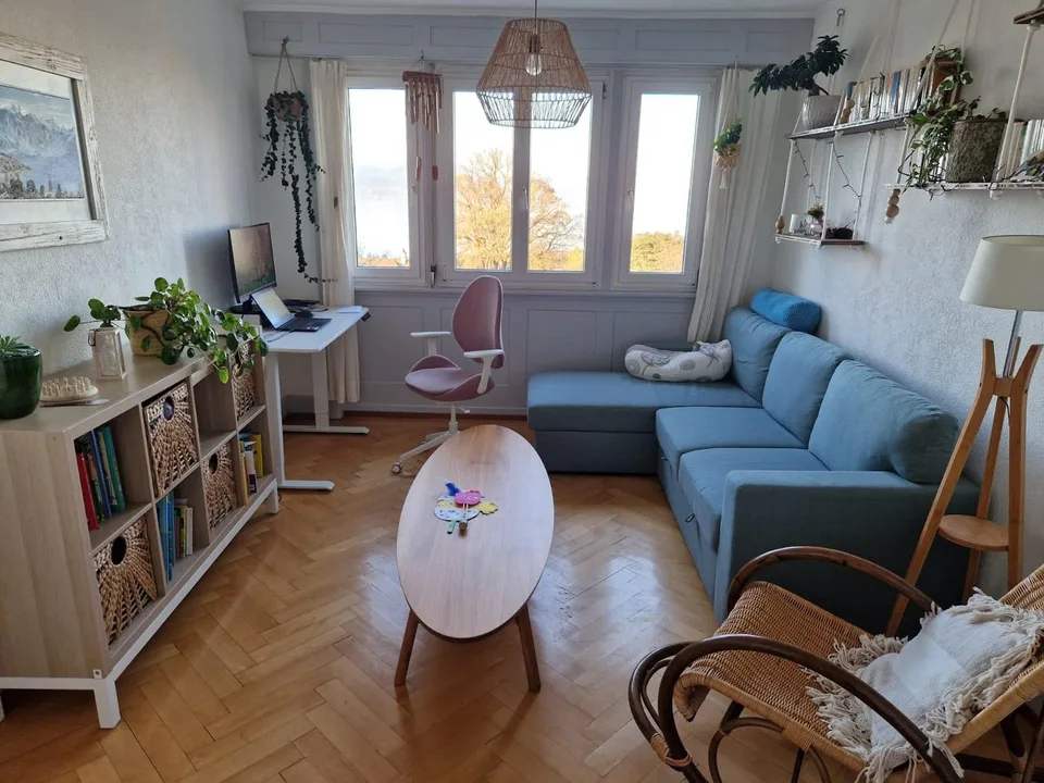 Four-room attic apartment