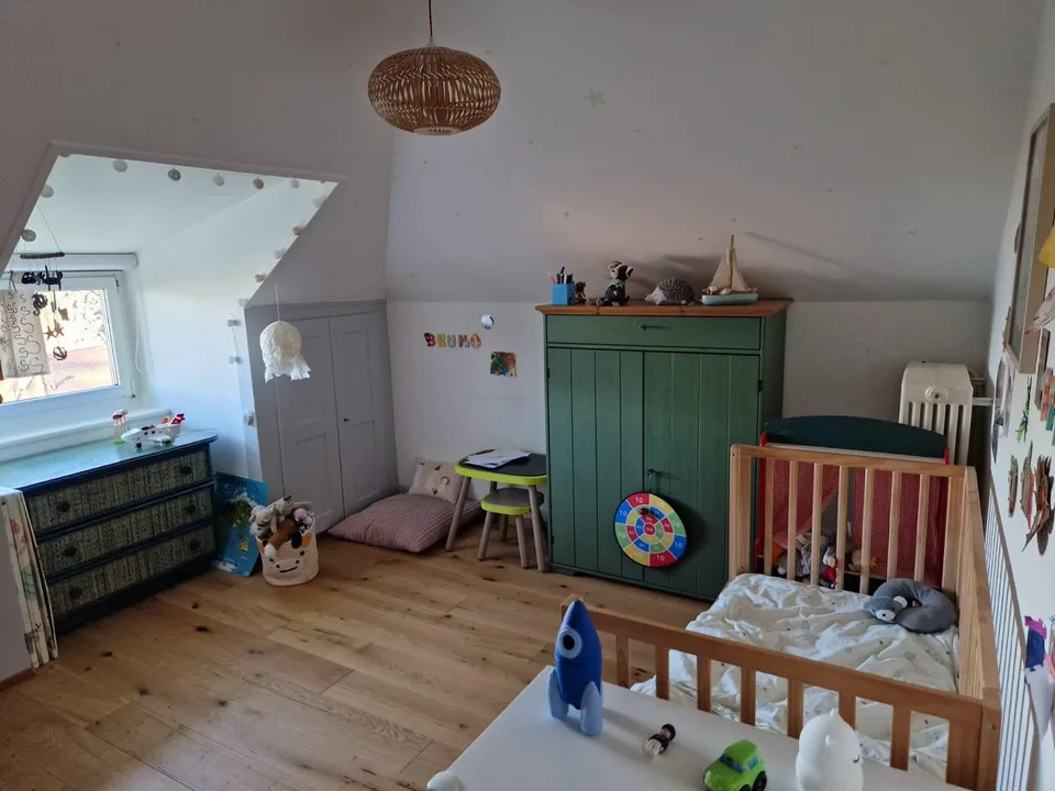 Four-room attic apartment